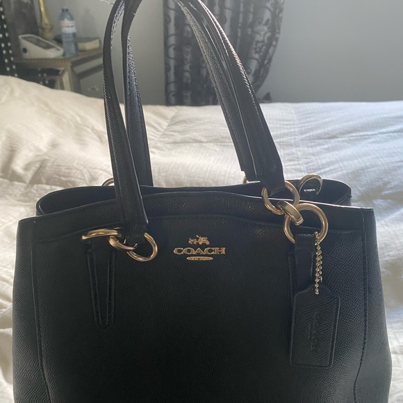 Preloved Leather Coach Shoulder Purse - Picture 2 of 8